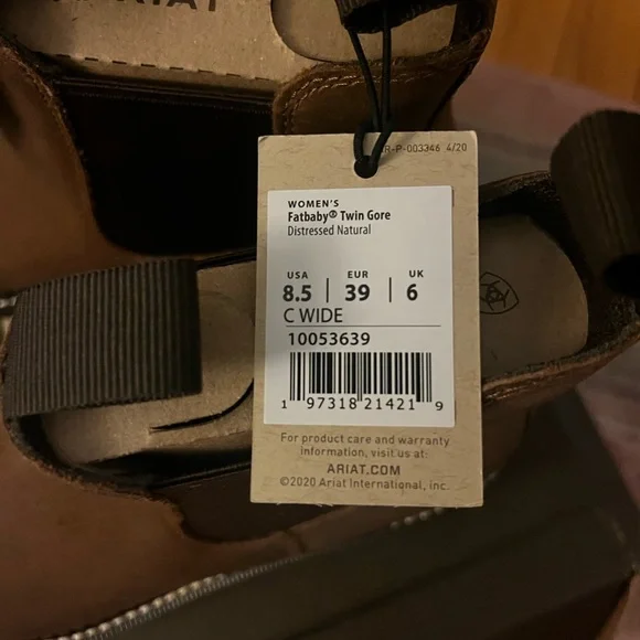 Ariat Brown Leather Chelsea Boots - Picture 4 of 9